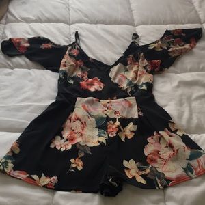Band of Gypsies Floral Romper - Size Small